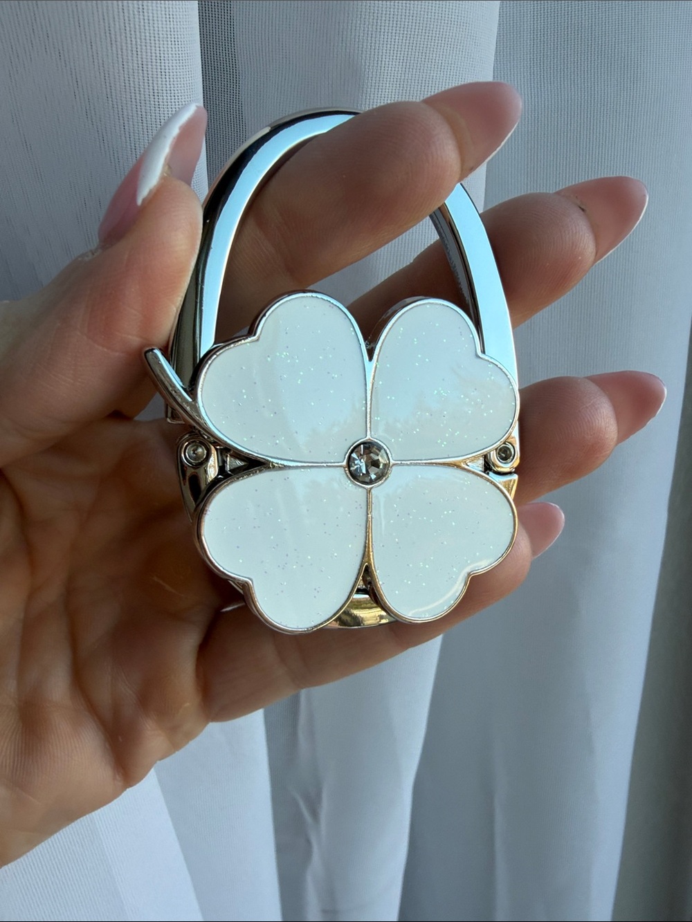 White Clover Purse Hook